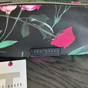 Ted Baker Cosmetic Bag w/2 Plastic Bottles NWT